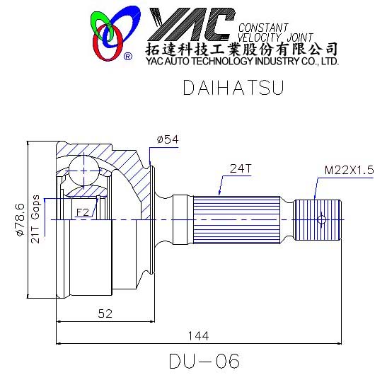 C.V. JOINT CO., LTD w C.V. JOINT BDRIVE SHAFT BUNIVERSAL JOINT BHUBS
